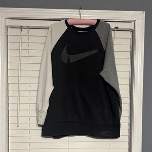 Nike Tri-Tone Black, Gray, and White Sweatshirt